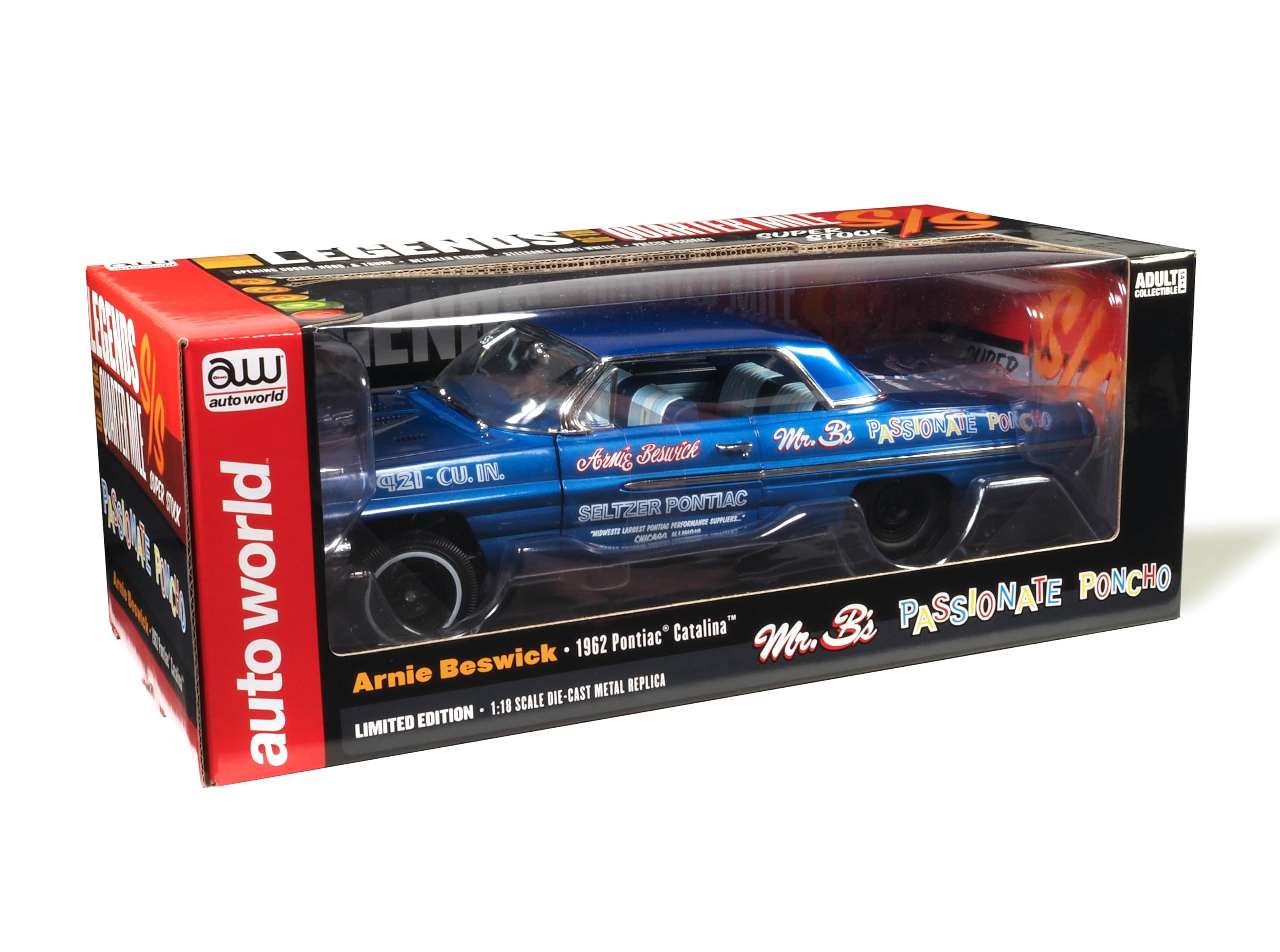 Amazon.com: Auto World 1962 Pontiac Catalina Hardtop Legends of