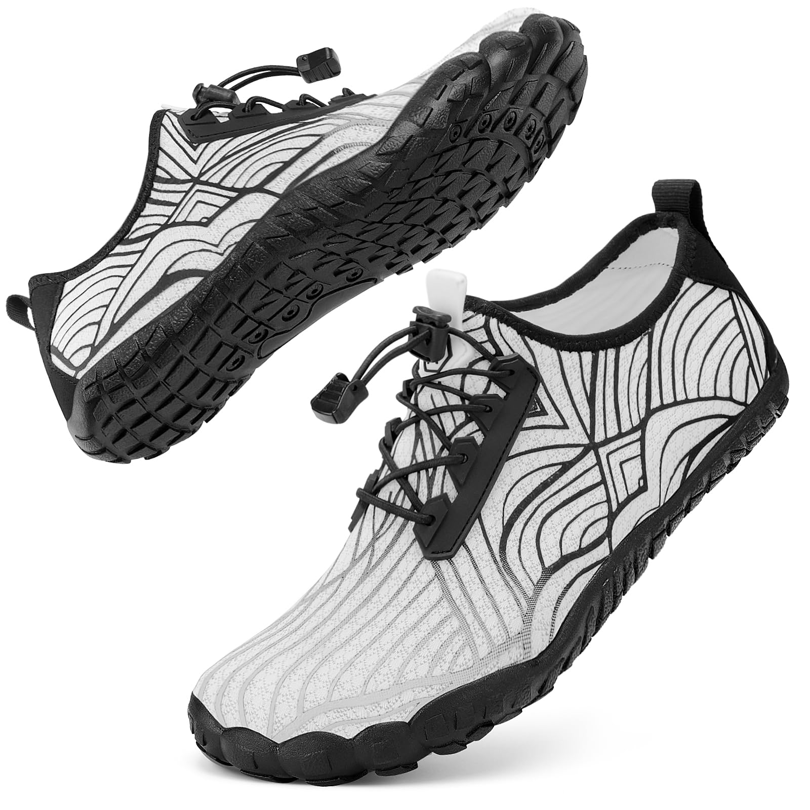 Barefoot Water Shoes Women Men Adult Hiking Swim Beach River Pool Hike Guarding Shoes Aqua Socks Protective Comfort Wide Toe Box Width Rock Climbing