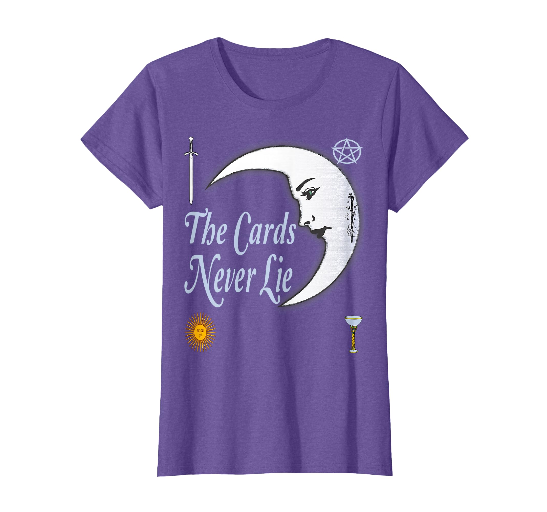 Tarot Card Reader Deck Sun Wands Moon Pentacle Cup T-Shirt