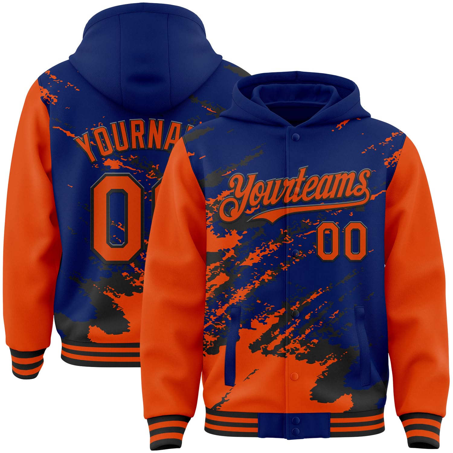 Custom Baseball Team Hooded Jacket Personalized Novelty Varsity Jackets Bomber Jerseys for Men Women Boys Girls