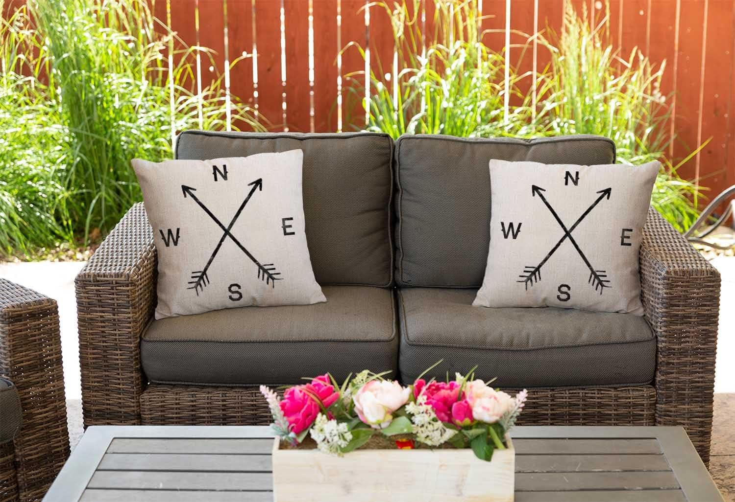 Nphuriy Magic Arrow Compass North South West East 16x16 Inch Cotton Linen Throw Pillow Case Cushion Cover Home Office Decorative Square 16 X 16 Inches - Image 5