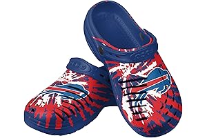 FOCO Men's Buffalo Bills Team Logo Garden Water Sandals Shoes Slipper Clogs