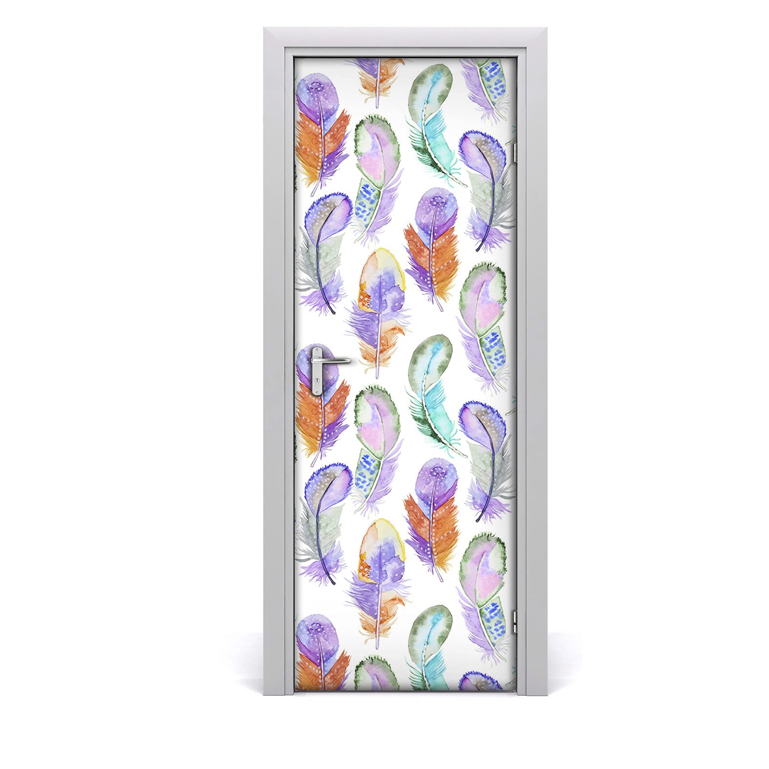 Décoration de porte chambre enfant sticker magique 85x200cm papier peint étanche féerique