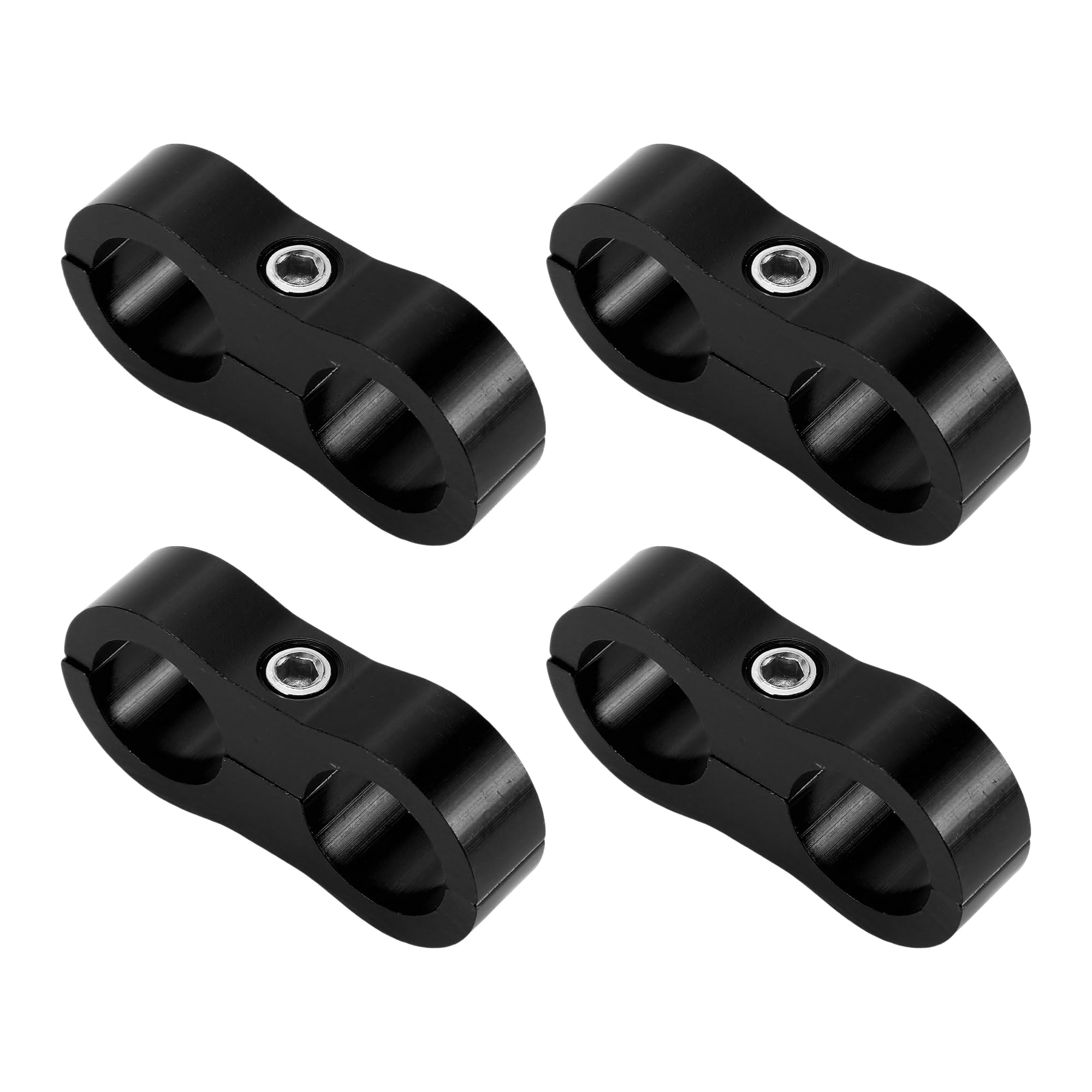 Morsetto Separatore Tubo Adattatore/Tubo Linea Separatore Strumento AN10 20mm 4pz Nero