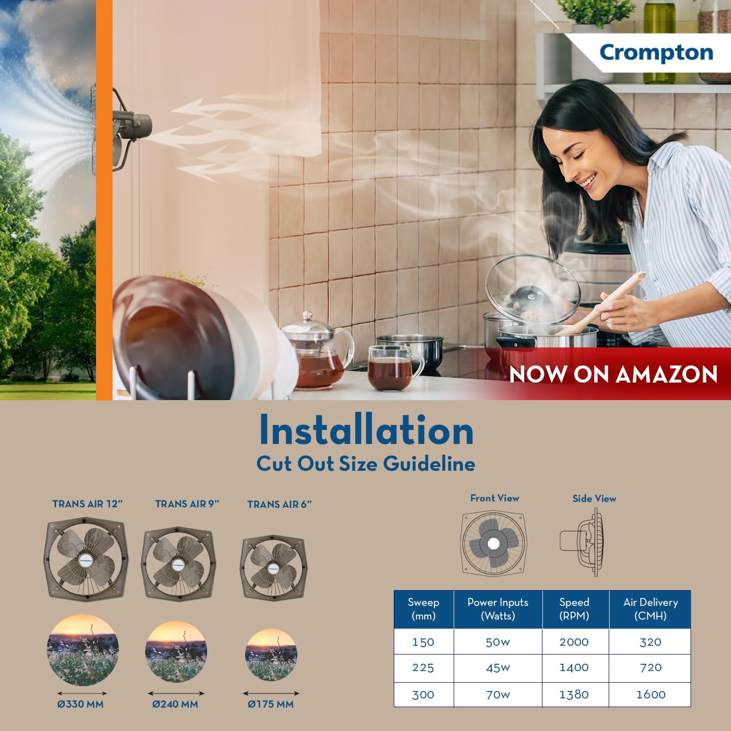 Crompton Transair Exhaust Fan - Fresh Air! -5