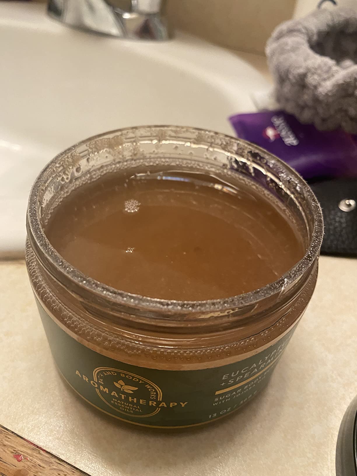 Bath & Body Works Eucalyptus Spearmint Stress Relief Sugar Body Scrub 13 Ounce