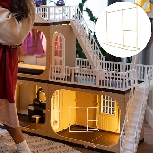 Miniatura 3 de Zerodeko Percheros de hierro para muñecas, perchero clásico para muñecas, colgador de ropa para armario de muñecas, mini percha o suministros para