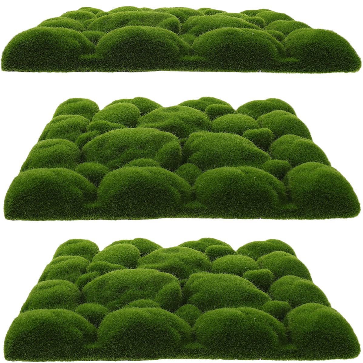 Panneau mural en écume verte artificielle décoration intérieure et mur végétal mousse 3pcs