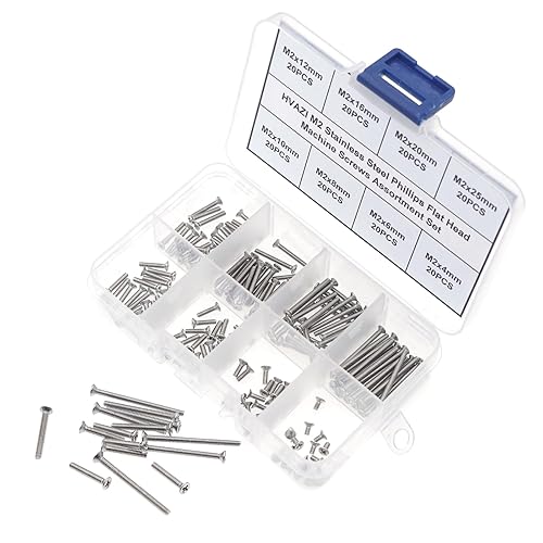 Miniatura 8 de Metric M1 M1.2 M1.4 M1.6 M2 Phillips avellanadocabeza plana de acero inoxidable, kit surtido de tuercas