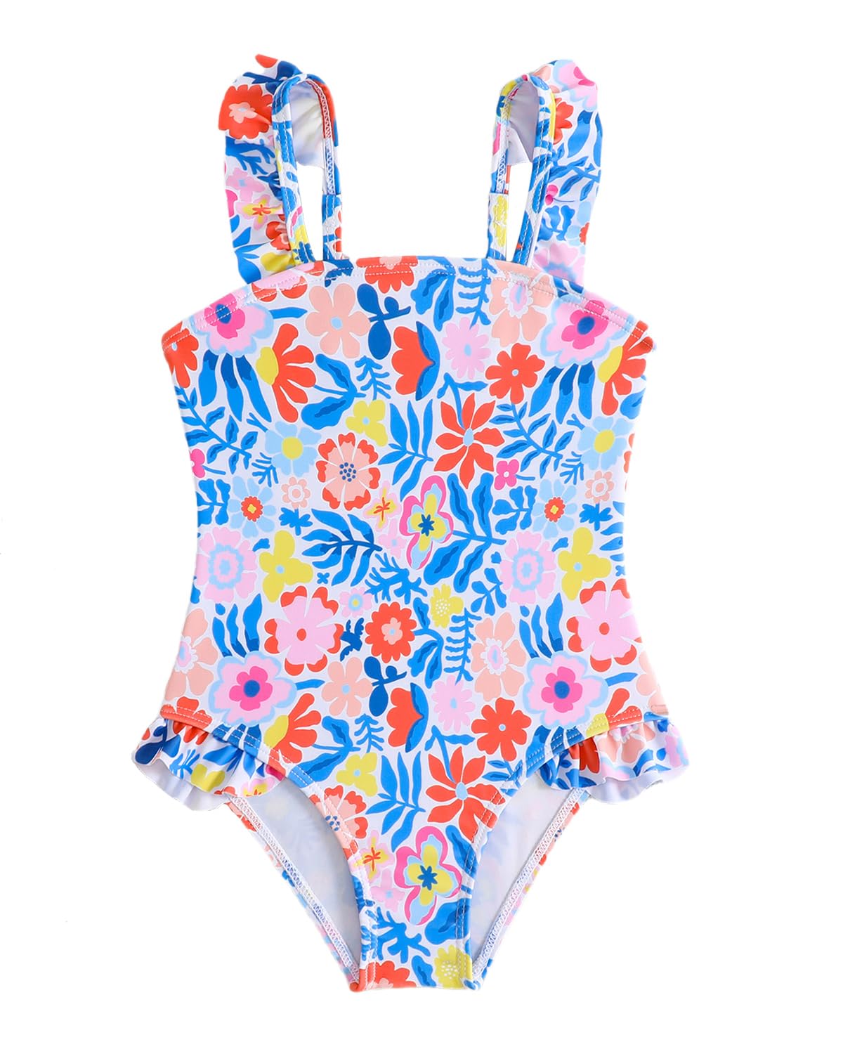 Badeanzug Mädchen Gr 80-116, Einteiler Badeanzüge für Mädchen Baby Kleinkind mit Verstellbare Träger Süß UPF 50+ Schwimmanzug Mädchen Kinder für Strand & Pool