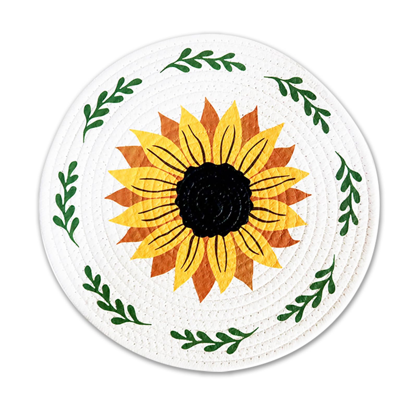 Décoration de Table, Sets de Table, Set de Table Rond à Motif Floral créatif Style champêtre
