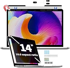 Magnetic Laptop Privacy Screen for 14 Inch 16:9, Removabl...