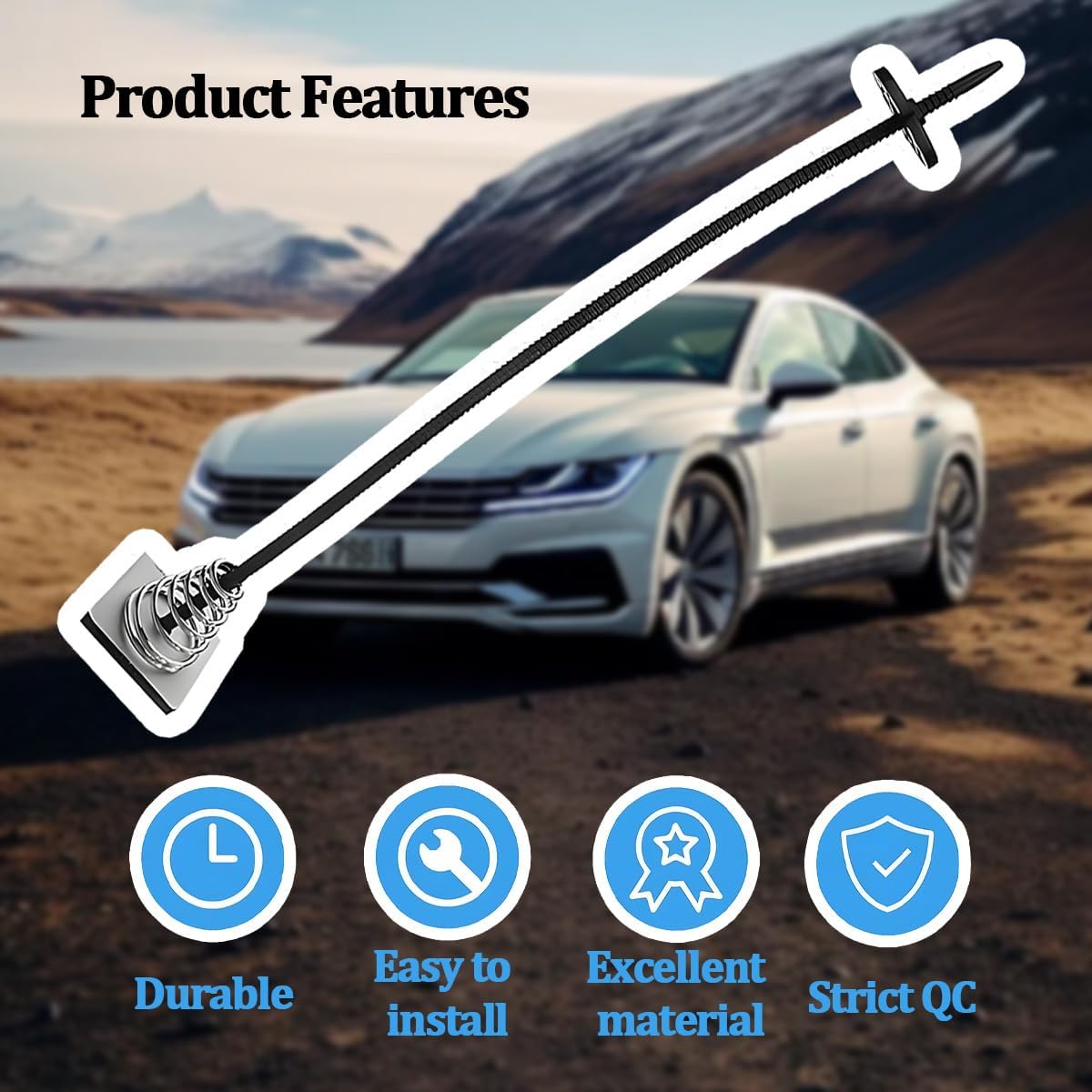 40PCS Car Radiator Fan Mounting Kit, Vehicle Radiator Cooler Fan Installation Kit, Electric Transmission Cooling Zip Tie Mount Holder Down Set, Universal for Most Vehicles
