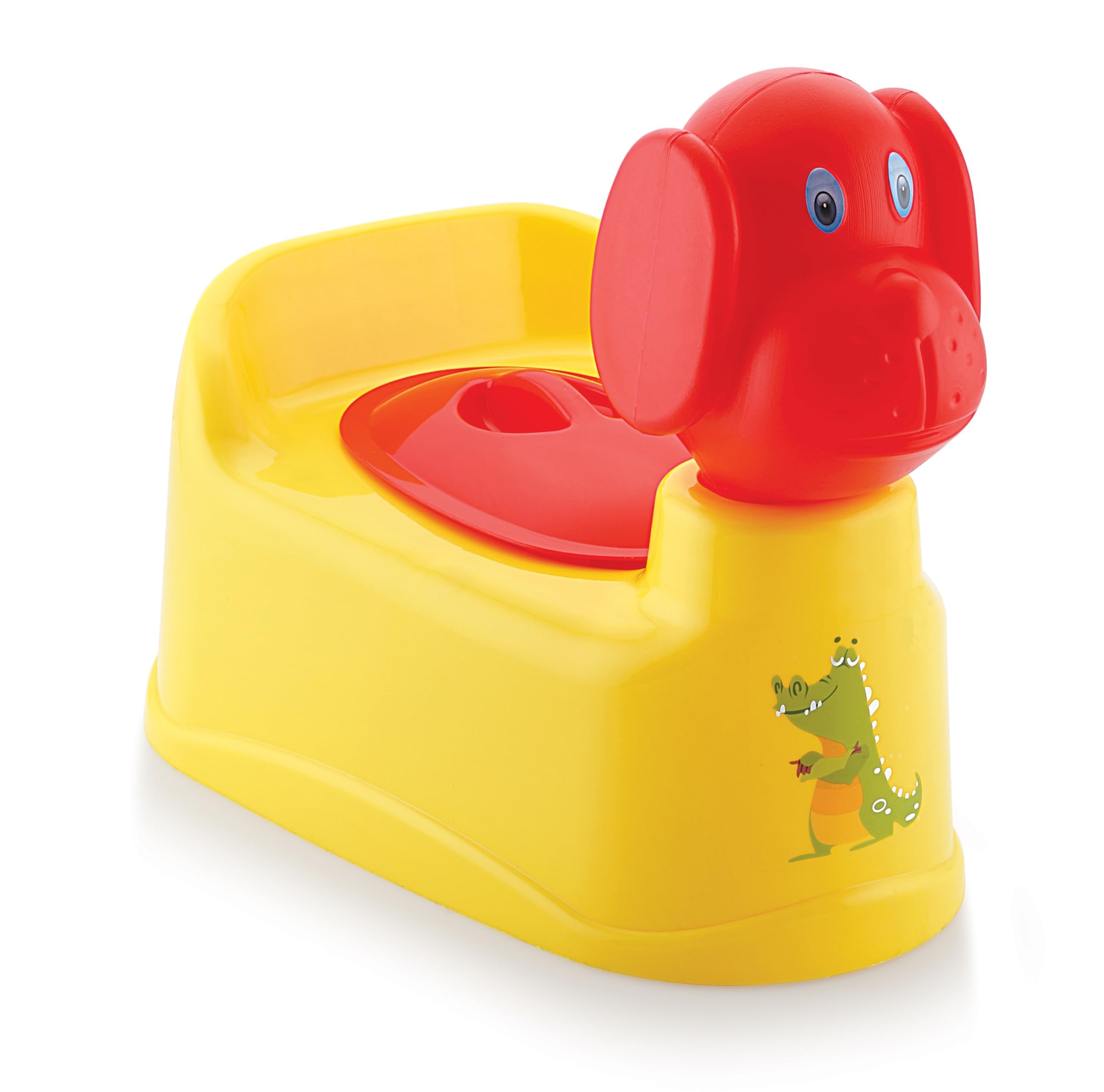 GOOFY Baby Potty Training Toilet Seat with Removable Tray, Lid For Boy And Girl Kids (Age 6 Mths to 3 Year) Size 39x26x30 Potty Seat/Potty Box (Yellow)-image-15