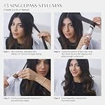T3 SinglePass StyleMax Professional 1" Ceramic Flat Iron with Custom Heat Automation