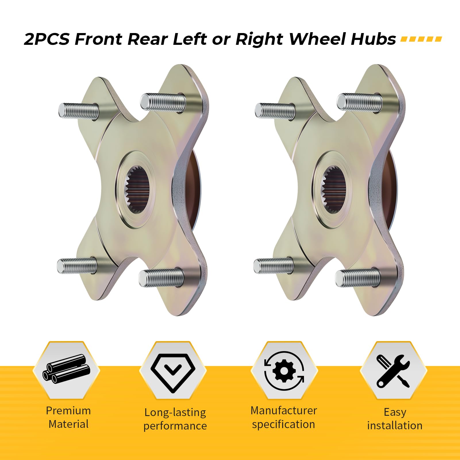 Amazon.com: M MATI 2PCS Front Rear Left or Right Wheel Hubs for