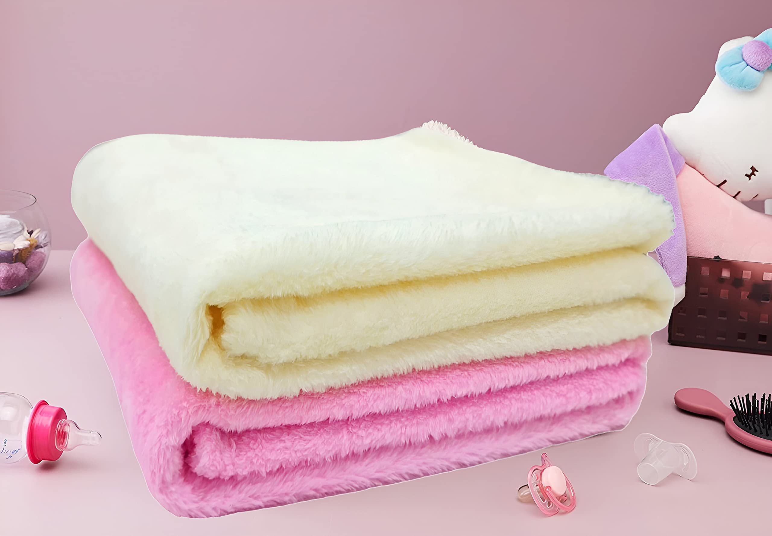 BRANDONN Baby Blanket Combo Pack - Soft & Warm -6
