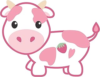 Sponsored Ad - Our Life Strawberry Cow You Make me go Wow Decal Sticker Laptop car Wall New Stocking Stuffer
