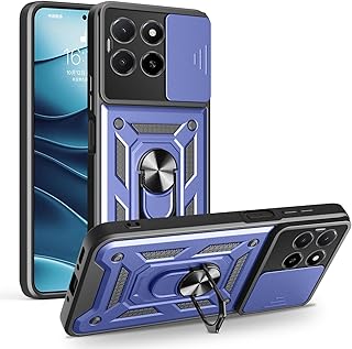 جراب حماية مقاوم للصدمات من البولي يوريثين المقاوم للحرارة والبولي كربونات مزود بغطاء منزلق لحماية الكاميرا متوافق مع هونر X5b/ هونر X5b بلس من انبلاك (أزرق)