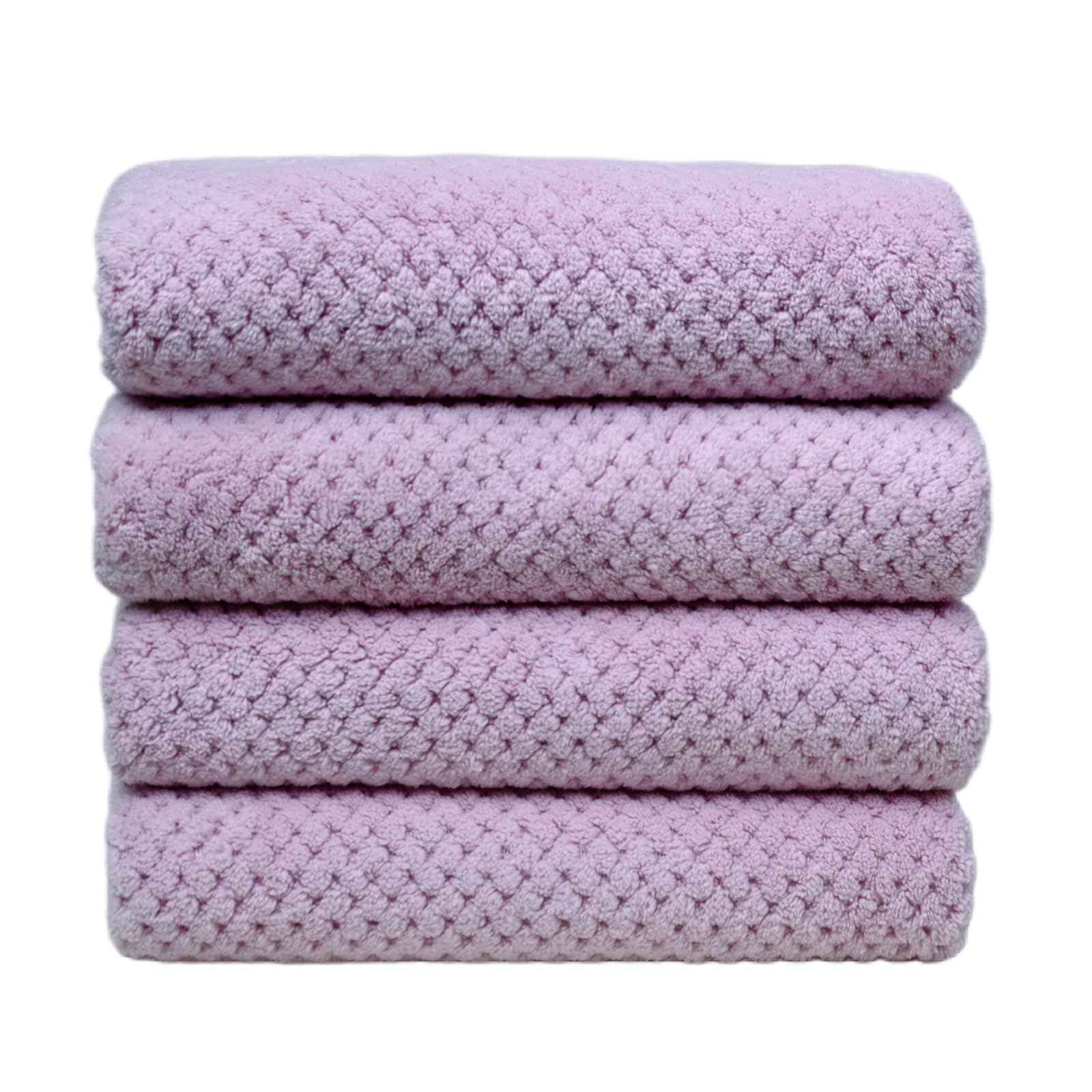 Juego de 4 toallas de mano de microfibra (14 x 29.5 pulgadas), extraabsorbentes, de secado rápido, multiusos, para baño, gimnasio, fitness, deportes, yoga y spa (lavanda)
