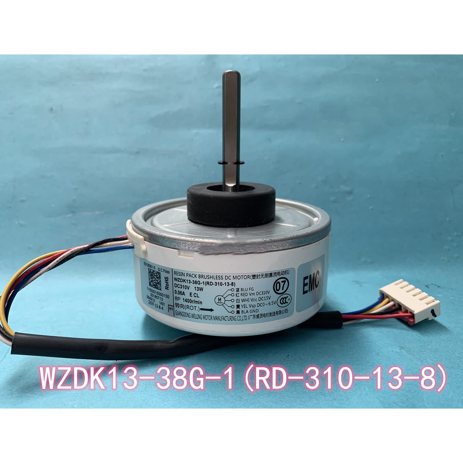 Motore del condizionamento d'aria 13W WZDK13-38G-1 (RD-310-13-8) Motore senza spazzola del ventilatore di CC Parte OEM