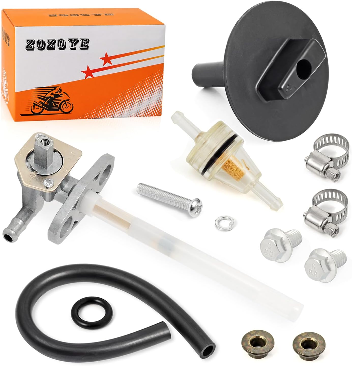 Fuel Petcock Valve Tap and LEVER For Honda Foreman Rubicon 500 Foreman 500 2001-2014 Rancher 350 2004 2005 2006
