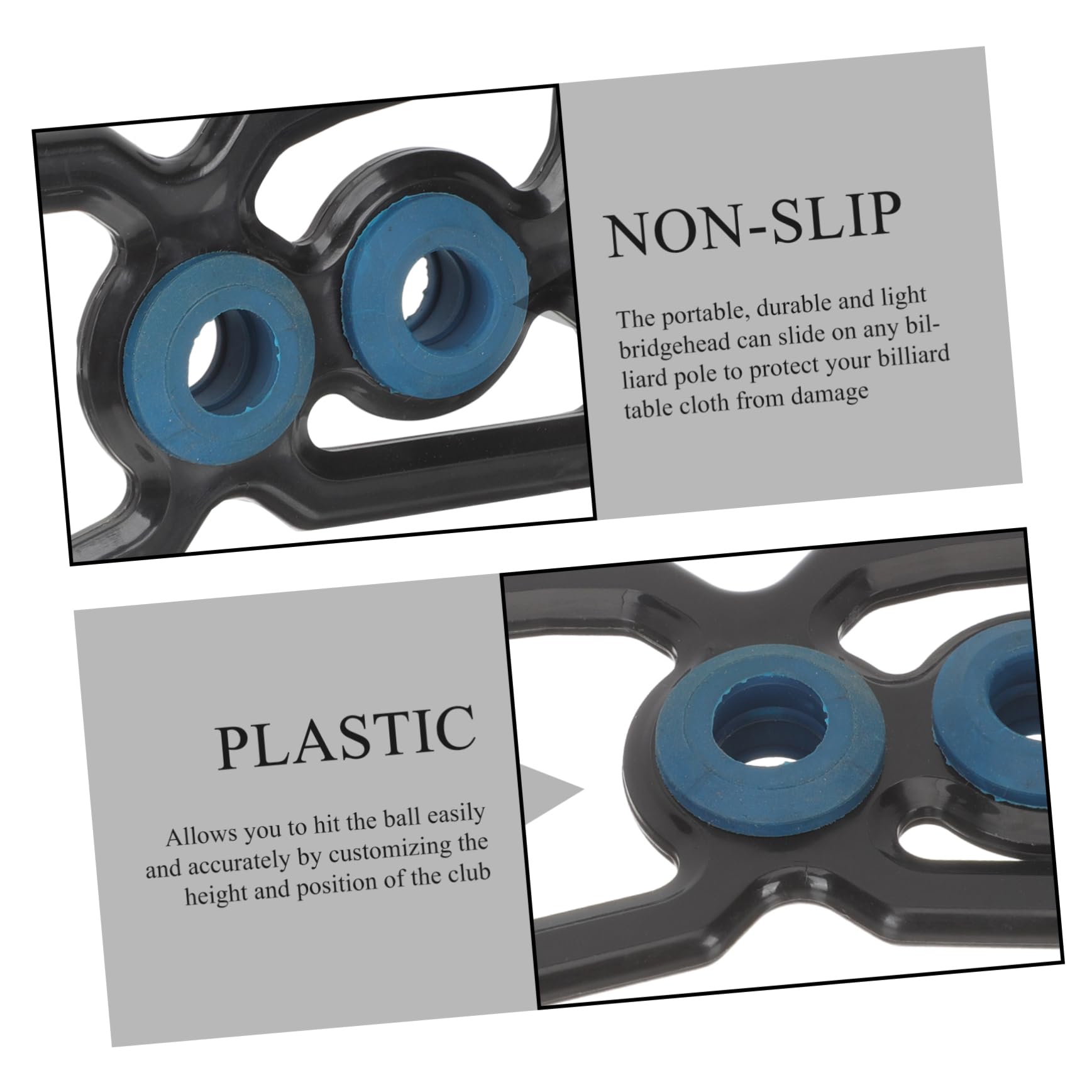 VANZACK 3pièces Support De Queue De Billard Portable Repose-Queue à pour Billiards Rack Stable pour Accessoires De Snooker Et