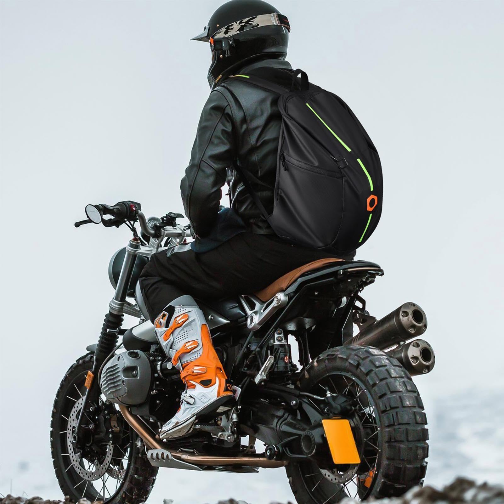 Zaino per caschi, zaino per moto impermeabile,Zaino ergonomico per caschi - Borsa per caschi da moto impermeabile, borsa per caschi da equitazione di grande capacità