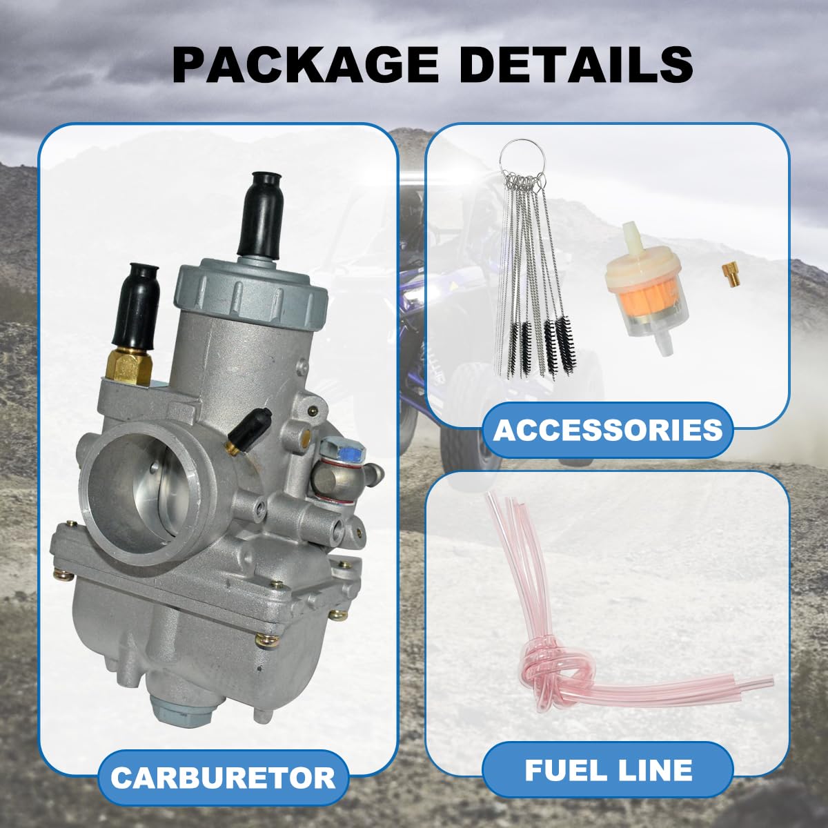 JDLLONG Carburetor Fit for Polaris Trail Blazer 250 1990-2006 Fit for Polaris Xplorer 250 2000 2001 2002 Carb 2-stroke