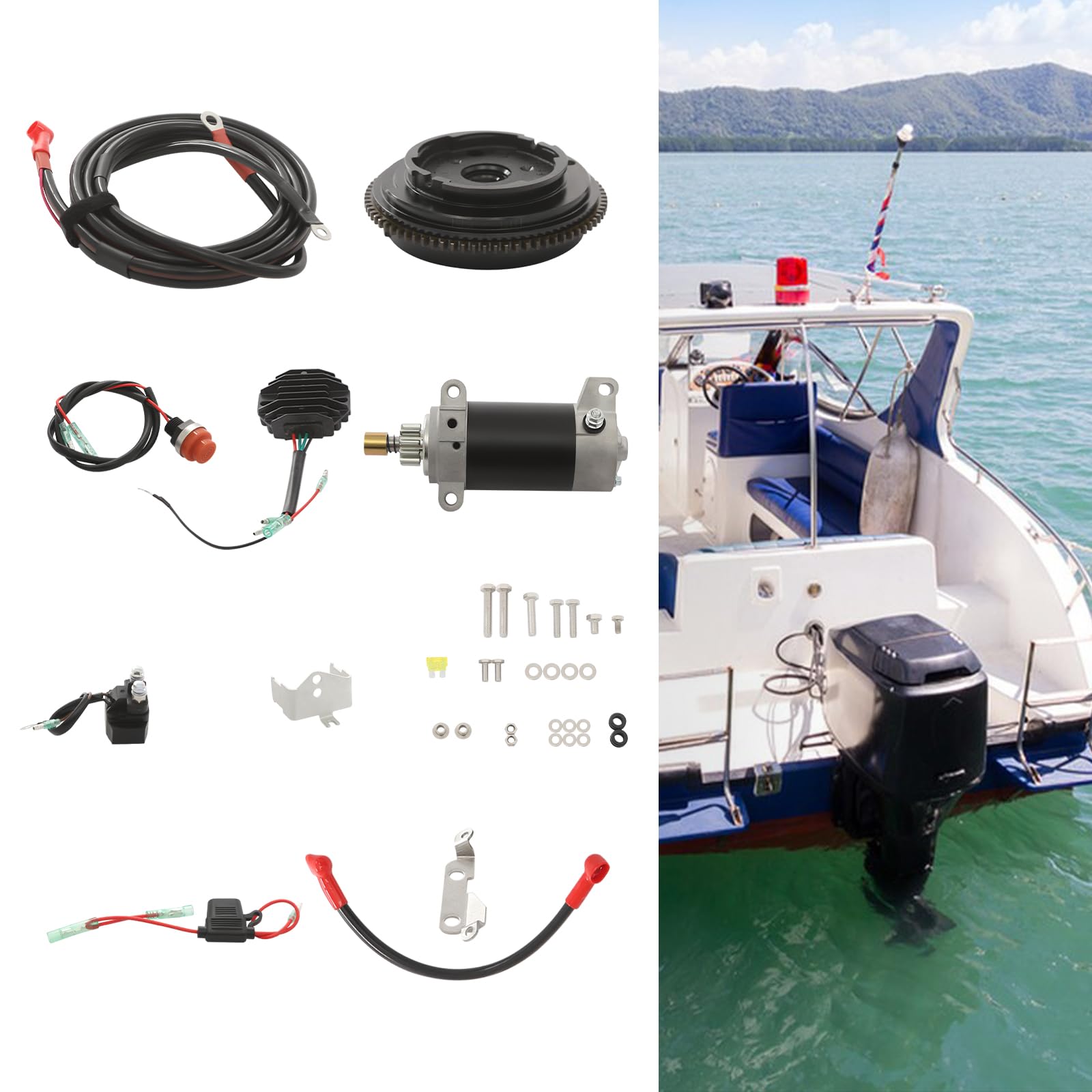 Switch per volano motore, kit di avviamento elettrico, per GX340 11PS GX390 13PS