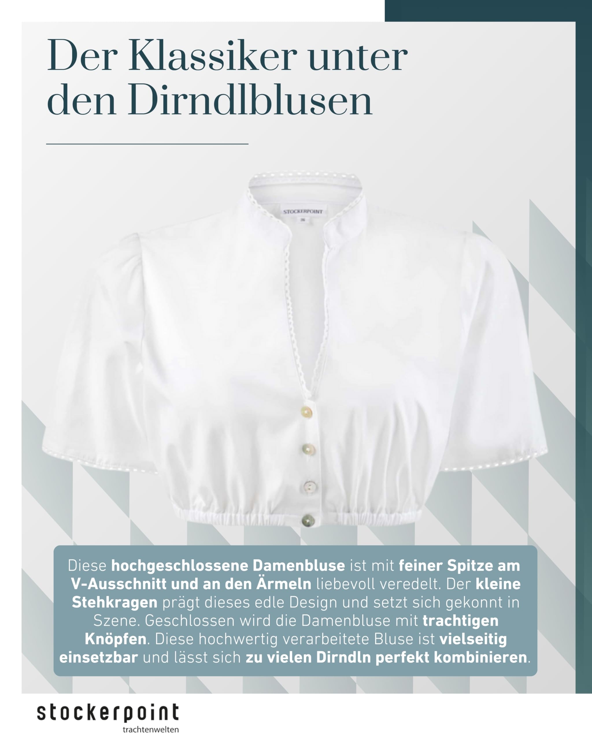 Stockerpoint Damen Dorette Dirndlbluse (1er Pack)