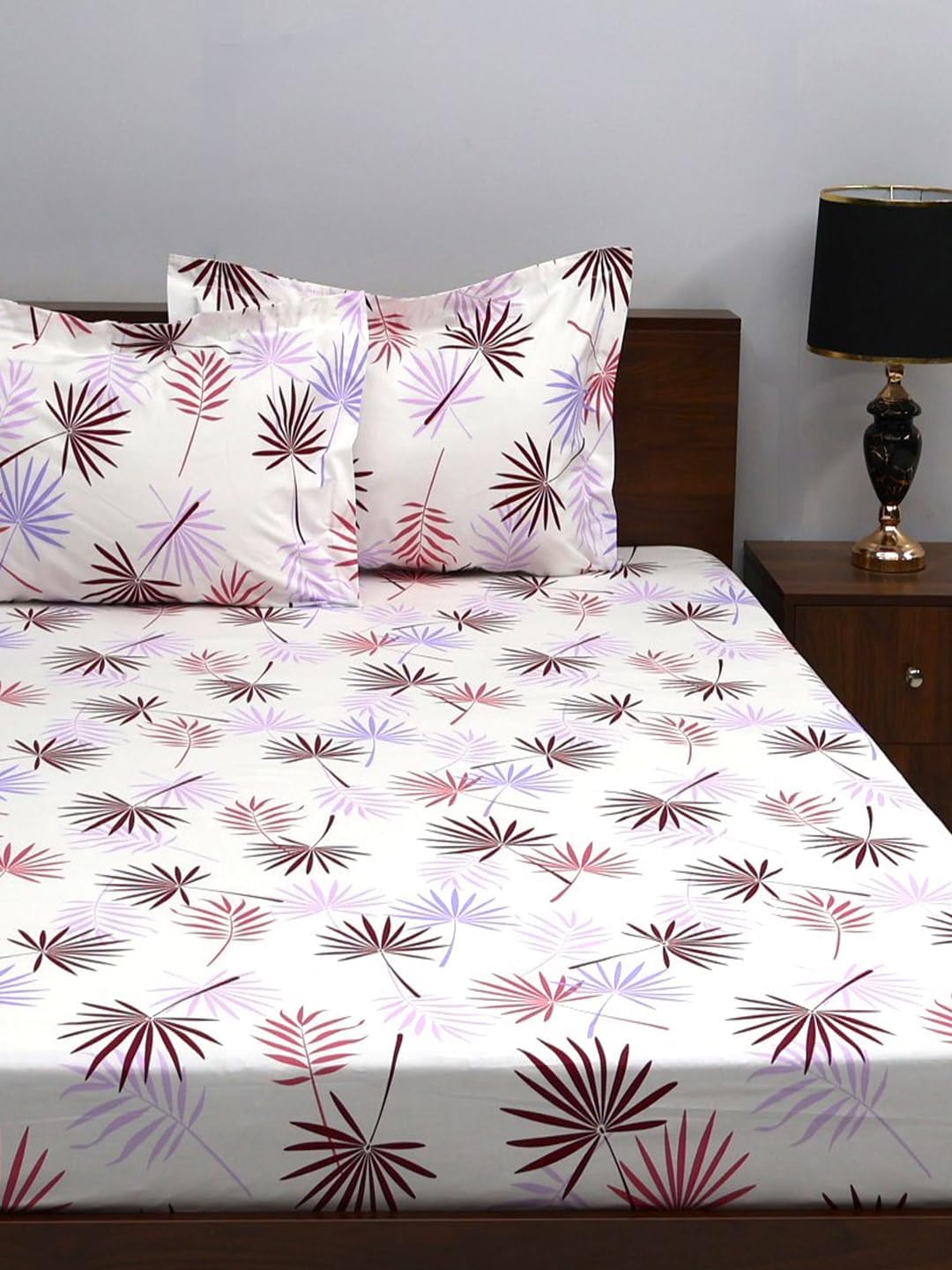 Bombay Dyeing King Size Bedsheet - 180 Thread Count Cotton Digital Print 274cmx274cm Super Soft Bedding Set Bed Linen with 2 Pillow Covers - 7004 (King, Brown) (B0D8G7VJSH) Amazon Price History, Amazon Price Tracker