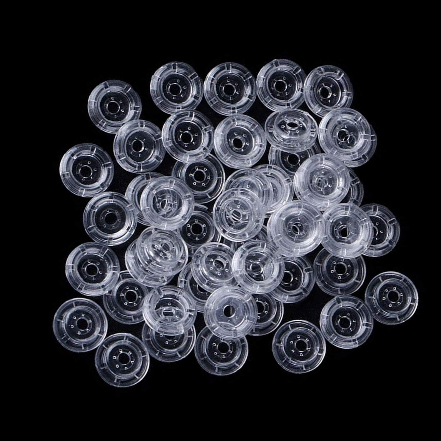 Weddecor No-Sew Genuine KAM Snap Press Plastic Fasteners Buttons T3 Size for DIY Arts & Crafts Clothing Kid Wear Bibs Diapers Woollen Fabrics, Clear, 100pcs