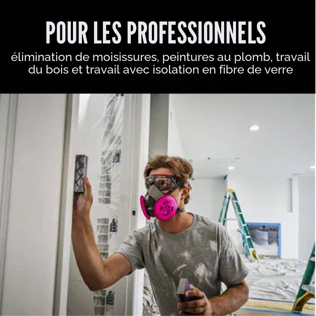 3 m P100 filtre à particules avec 10,1 pouces Niveau Bio Vapor Release, 2097PA1-A