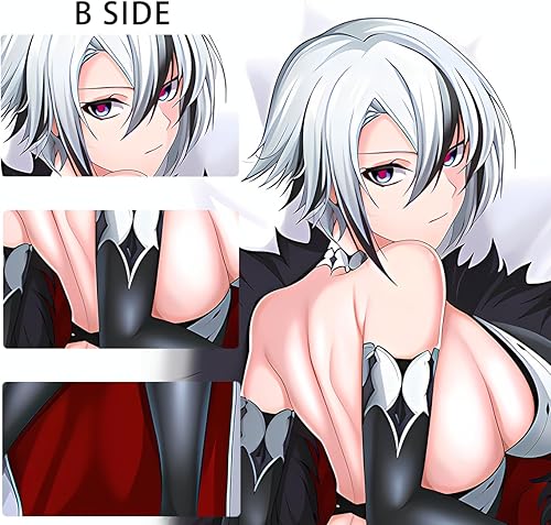 Miniatura 3 de MUAMCZFDC Arlecchino Anime Dakimakura - Funda de almohada corporal corta de felpa para abrazar, funda de almohada de 59 x 20 pulgadas, funda de