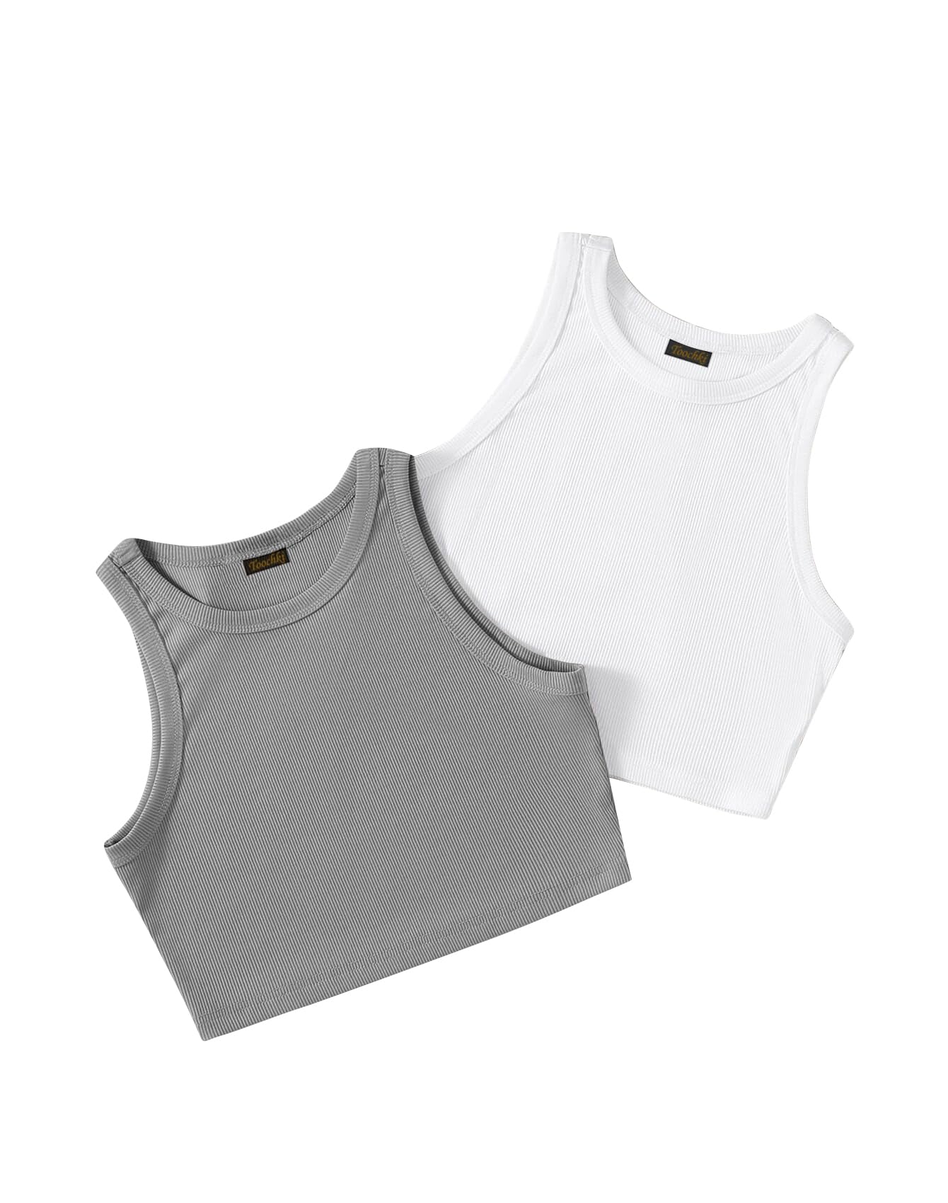 toochki Tops for Women Crop Top for Women's Tank Activewear Tee Sports Western Casual Cotton Camisole Pack of 2 Combo-picture-50