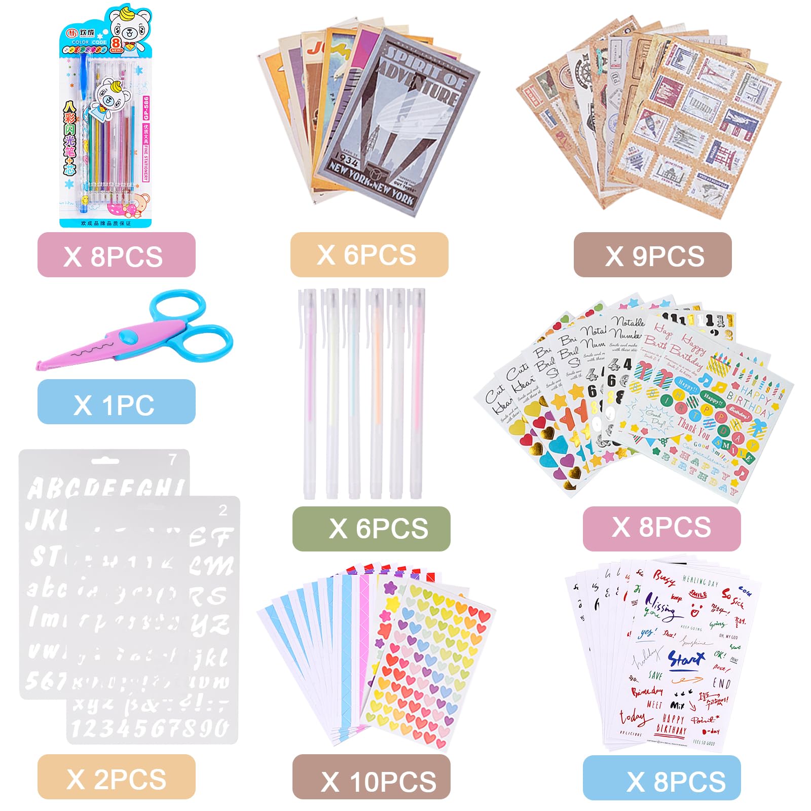 COMBIUBIU Our Adventure Book Album Scrapbook 80 Pagine,Copertina In Pelle 3d,Coulisse In Vera Pelle,Viene Fornito Con Una Scatola Di Accessori Per Scrapbook,Adventure Book Regalo Per Amici