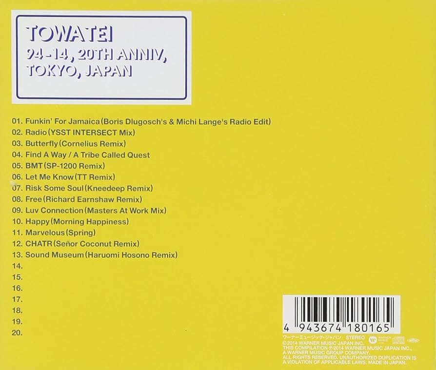 Amazon.co.jp: 94-14 REMIX - TOWA TEI: ミュージック Amazon.co.jp: 94-14 REMIX - TOWA TEI: ミュージック