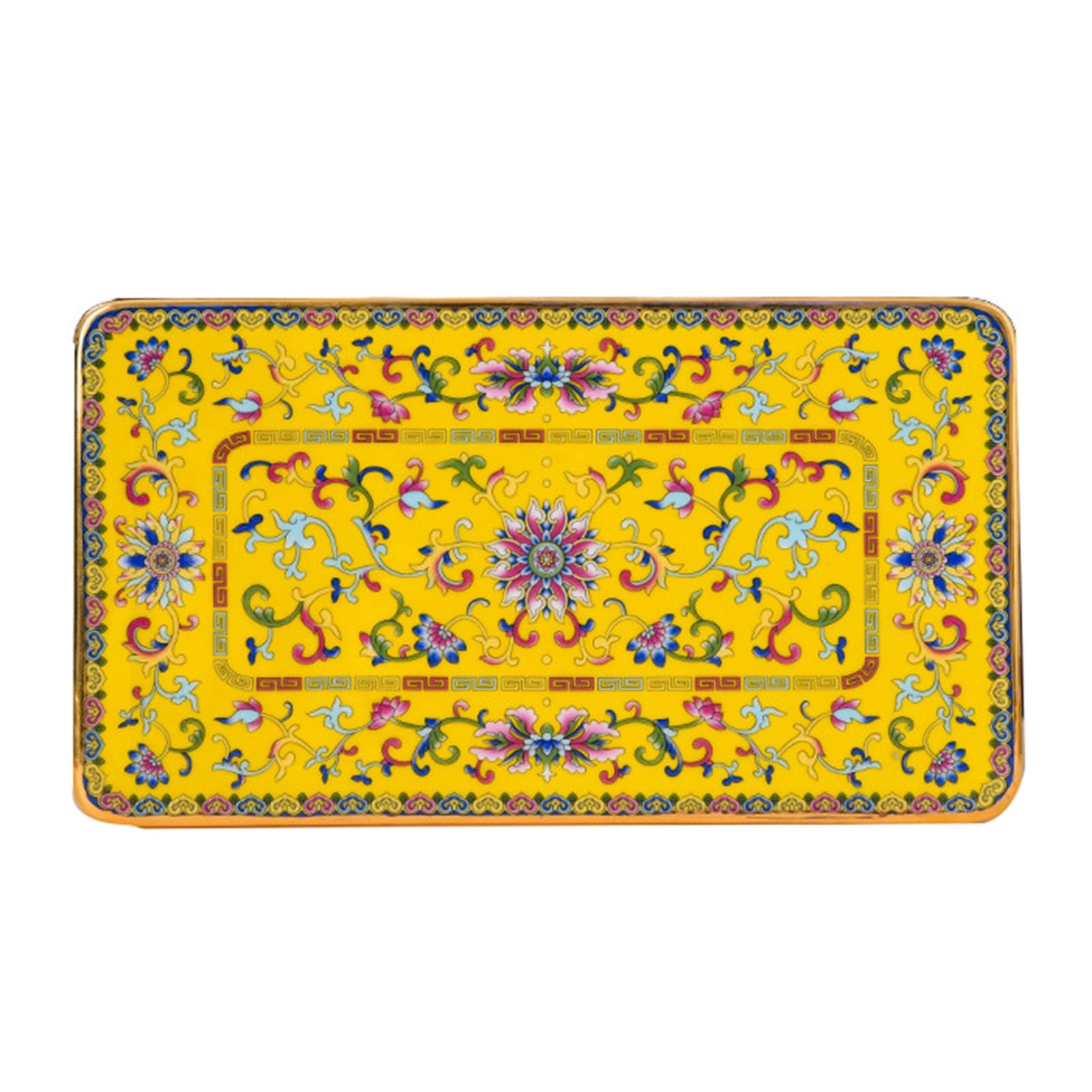 Ceramic Tray,Rectangular Aromatherapy Holder,Tea Set Storage,Suitable for Teahouses and Coffee Shops(Color1,34.6x15.6x1cm)