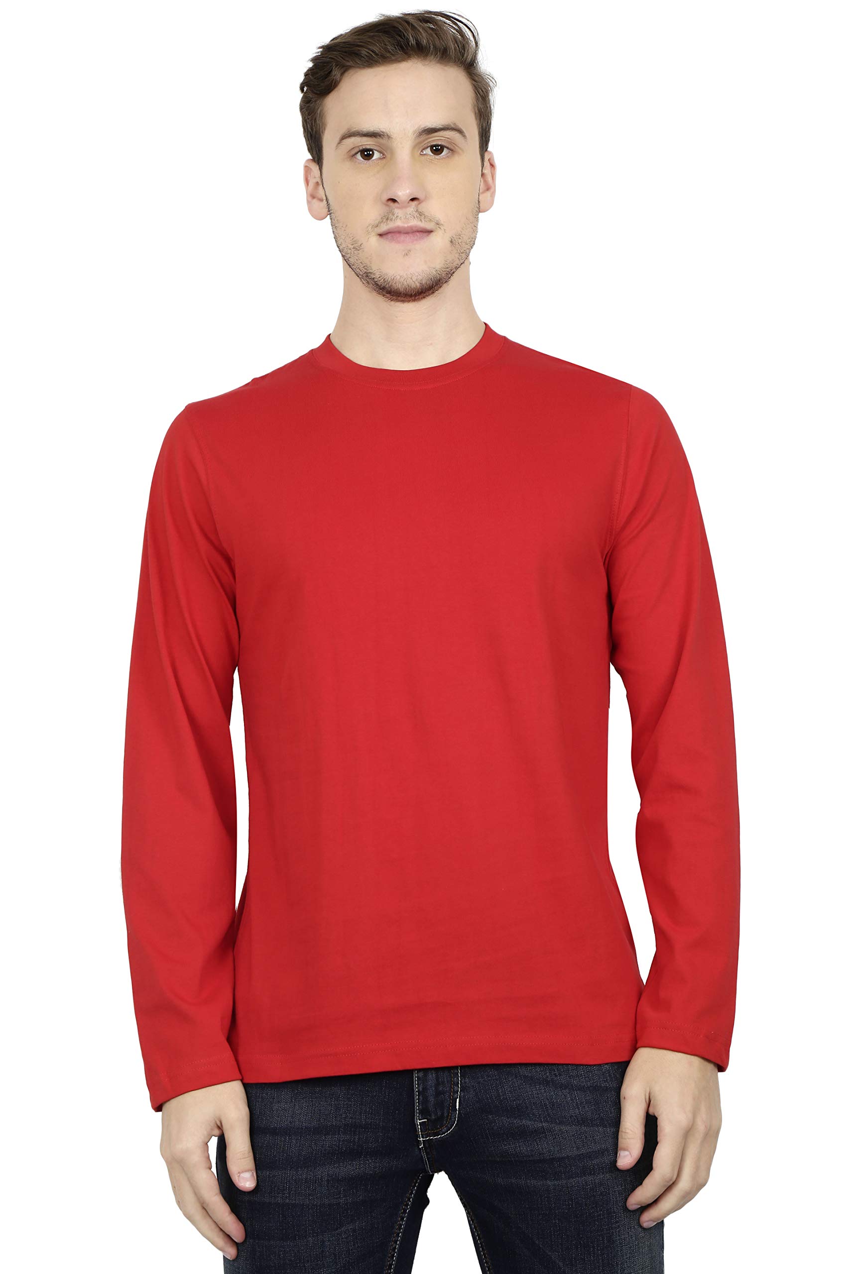 RSO OutfitsMen's Cotton Full Sleeves Plain T-Shirt