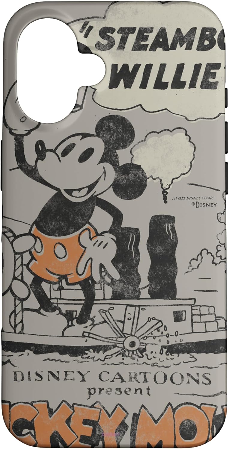 Disney 100 Mickey Mouse Steamboat Willie Sound Cartoon D100 Case for iPhone 16