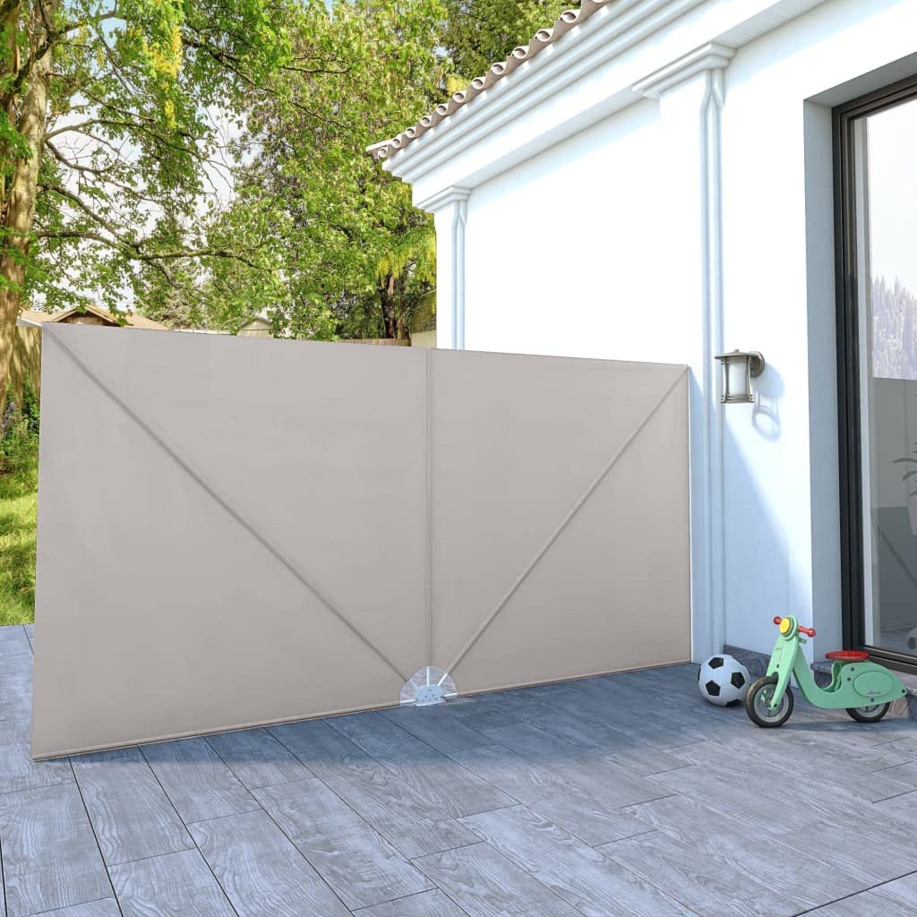 Auvent latéral Pliable de Terrasse Crème 400x200 cm Jardin