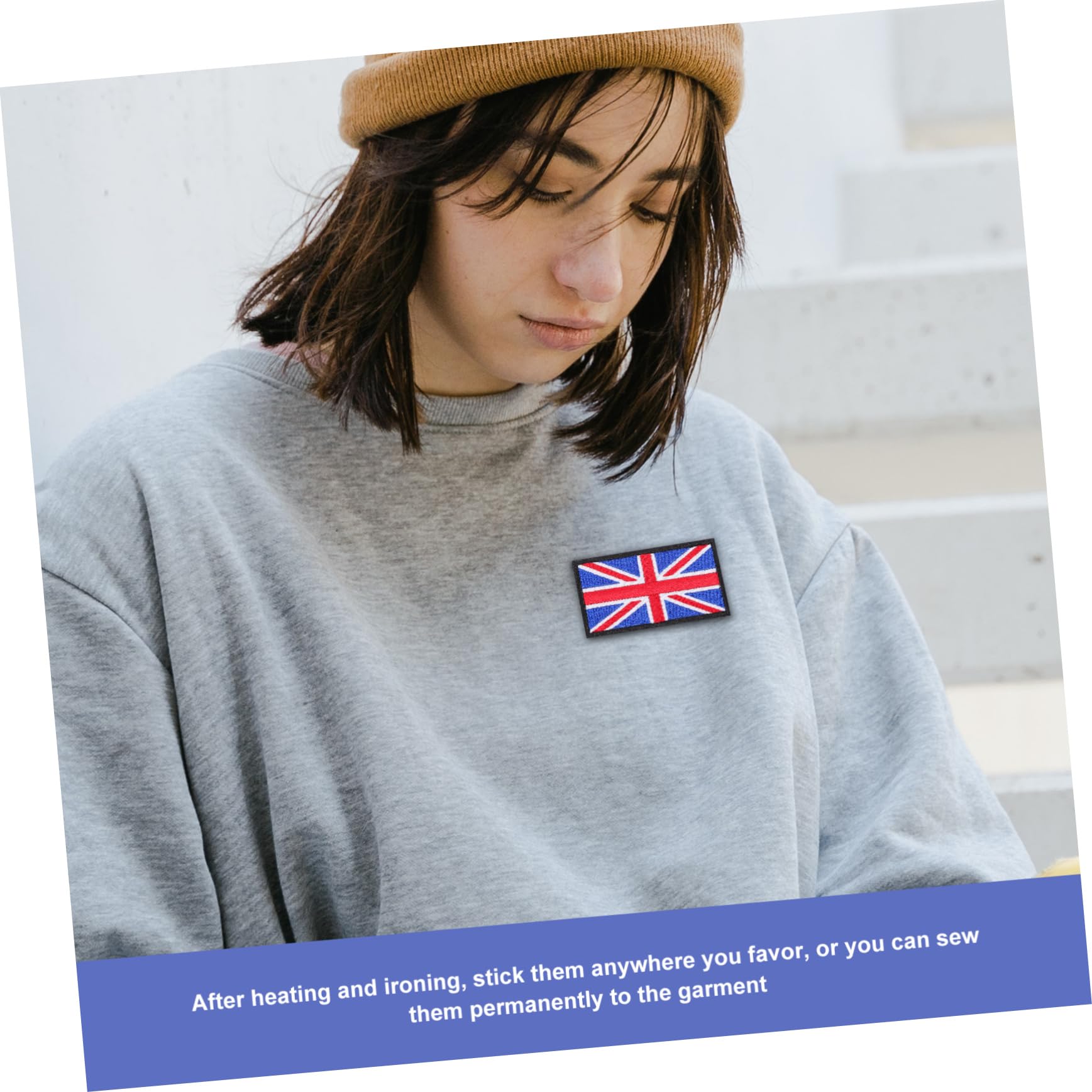Lurrose 6pezzi Toppe Ricamate Bandiera Inglese Per Abbigliamento e Zaini Applicazione Termoadesiva o Cucitura Per Attività e Personalizzazione Di Vestiti