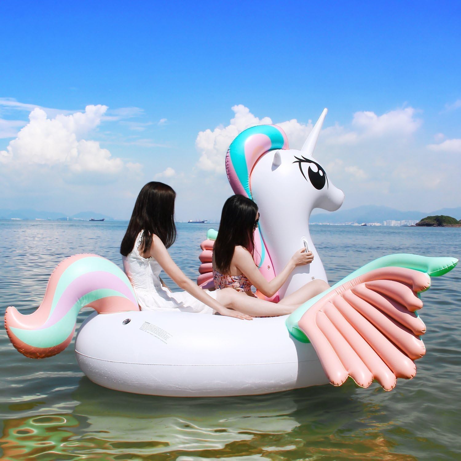 Amazon.co.jp: THYEGN 浮き輪 ユニコーン浮き輪 大型 240x220x150cm 