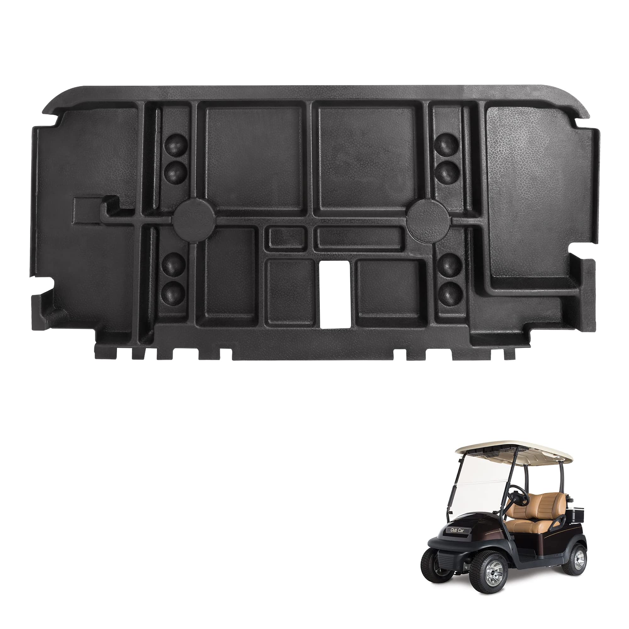 10L0L Golf Cart Under Seat Storage Tray Only for Club Car Precedent 48V Electric Vehicle with Original Trojan Battery Underseat Organizer Container Holder Plate