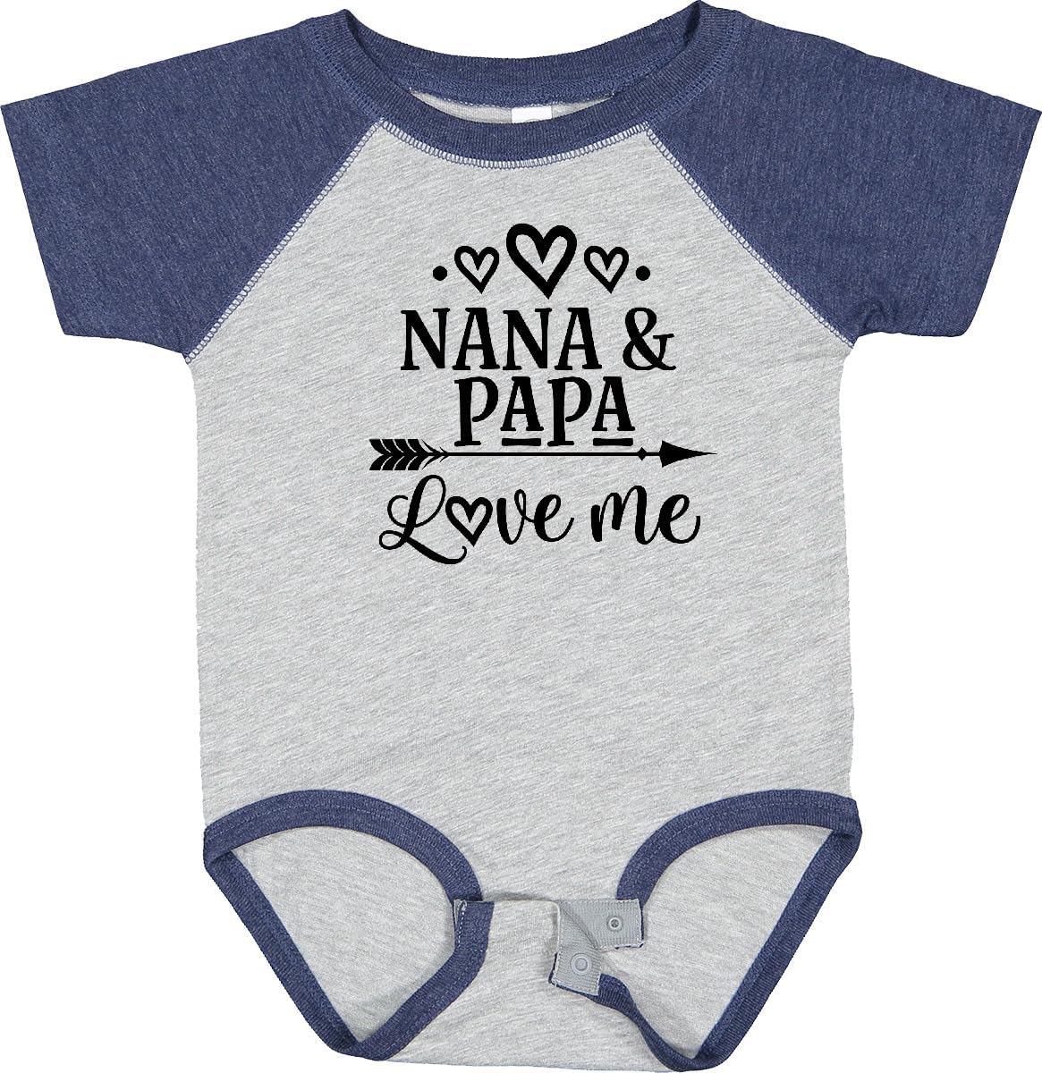 inktastic Nana Papa Love Me Grandchild Baby Bodysuit