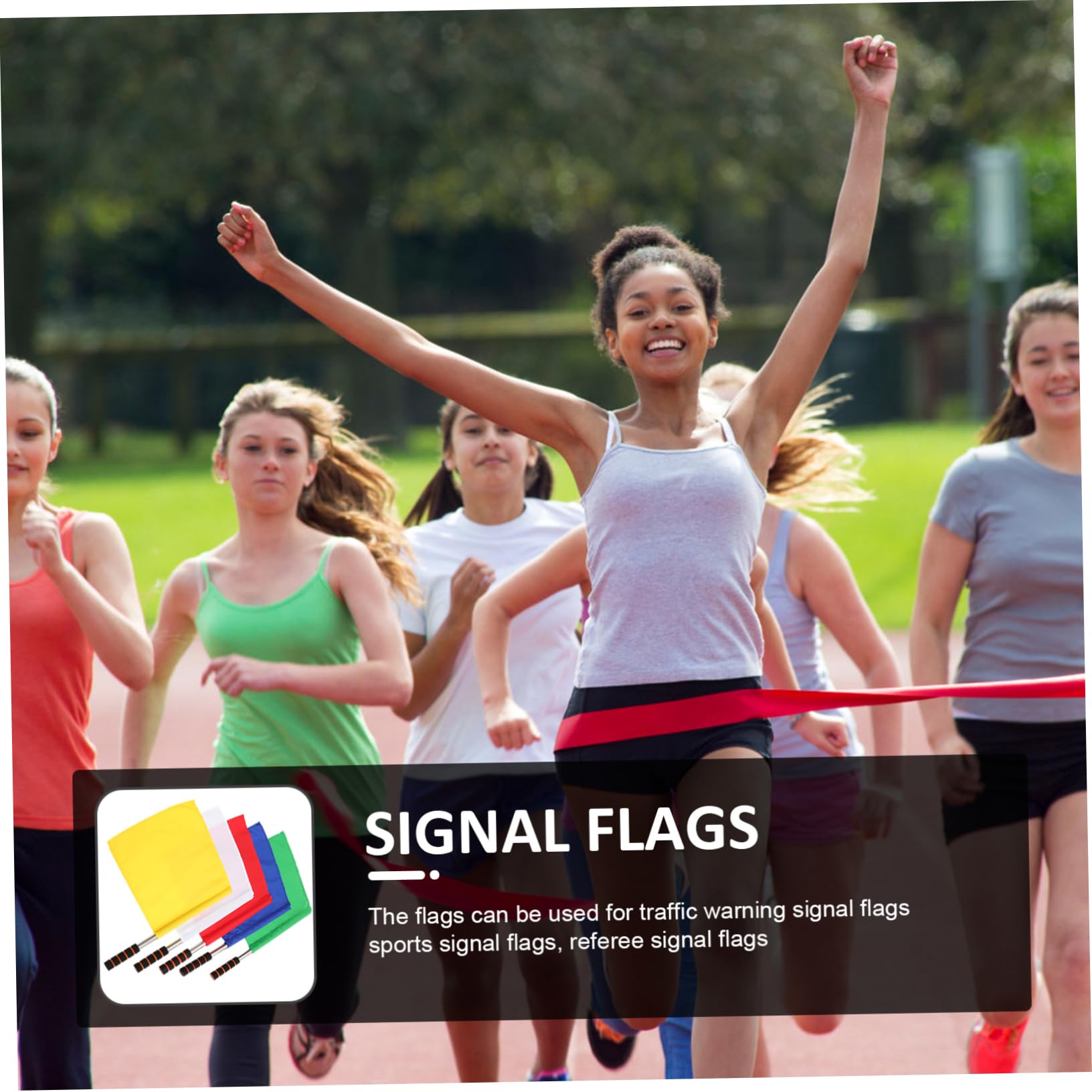 BESPORTBLE 10piezas Banderines De Árbitro Para Deportes De Banderas De Señalización Para Fútbol Voleibol y Competencias Atletismo Diseño Ergonómico y Resistente