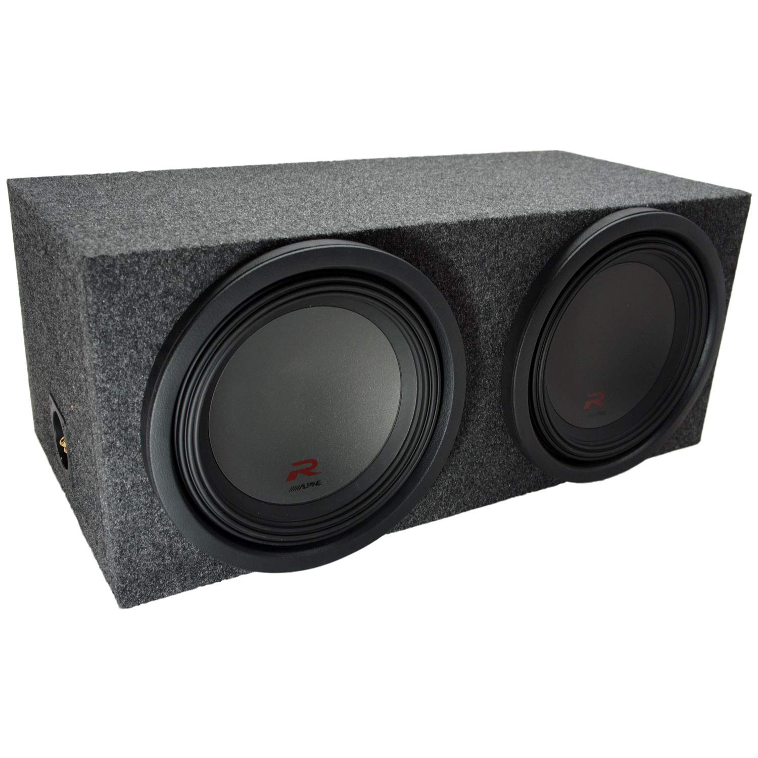 American Sound Connection Alpine Bundle Compatible with Universal Vehicles R-W12D2 Dual 12