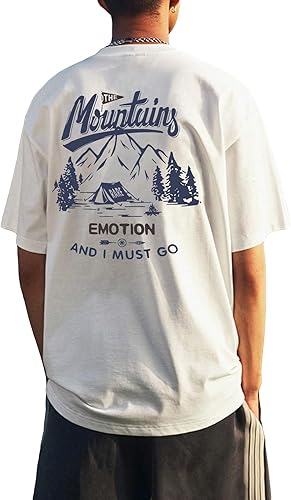 SOLY HUX Camisetas gráficas para hombre, camisetas de manga corta con estampado de letras, camiseta casual de verano