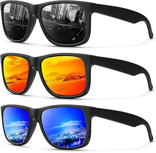 ANYLUV Gafas de sol polarizadas para hombre, gafas de sol retro para hombres y mujeres con protección UV para pesca al aire libre, conducción,